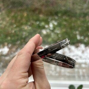 kate spade Silver Engraved Bracelets